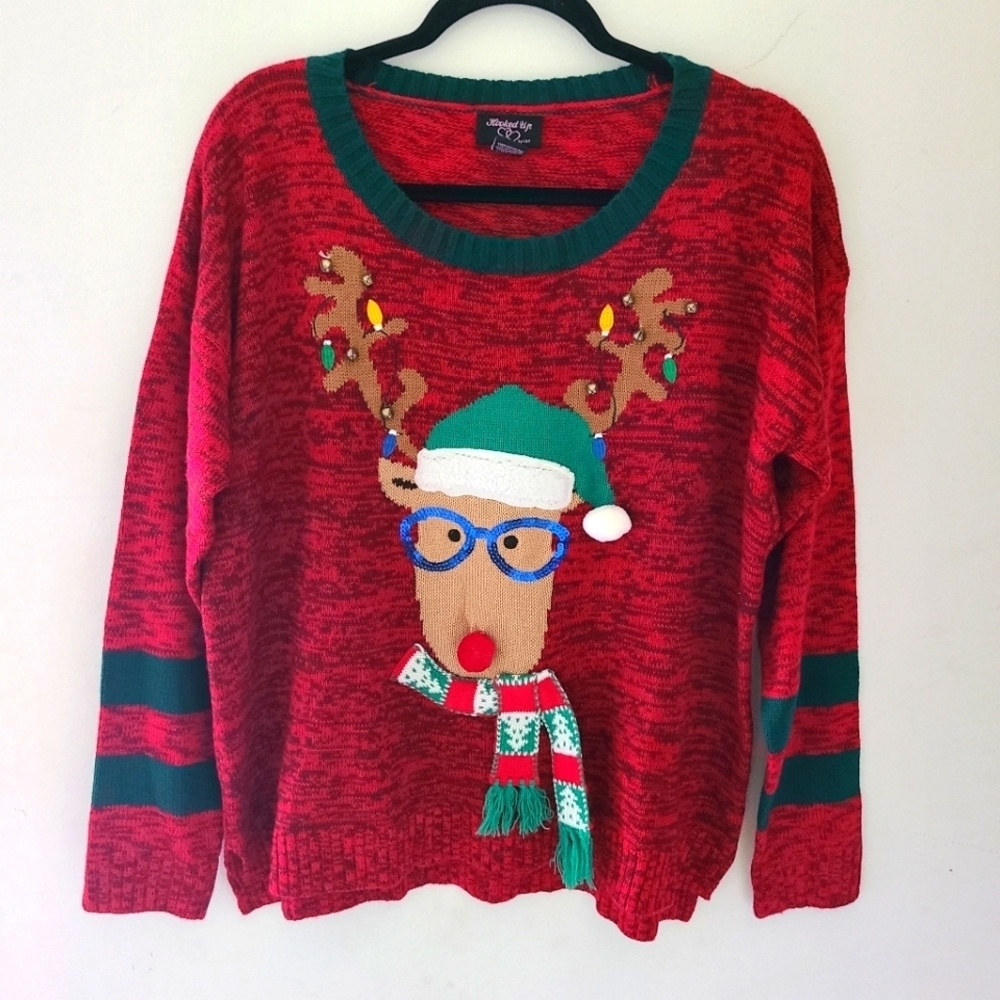 HOOKED UP by I.O.T. christmas sweater